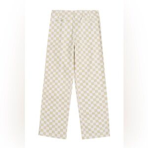 Holiday The Label Kokomo Checkered Pants White Sage L